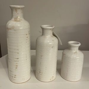 ⭐️Host Pick⭐️ 3 decorative ceramic vases from Kirklands NWT.